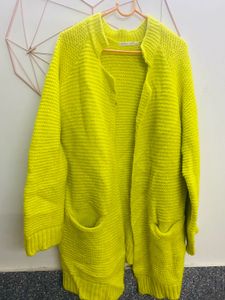Beautiful Yellow Hand Knitted Shrug