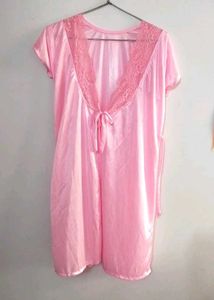 Pink Satin robe