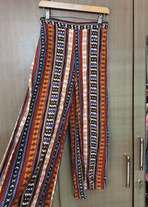 Patterned Wide Trousers | M size