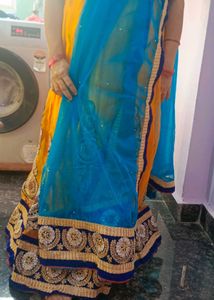 Yellow lehanga Elegant Embroidered Ethnic Skirt