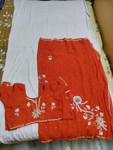 Orange Saree
