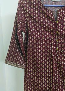 Maroon Straight Cut Top