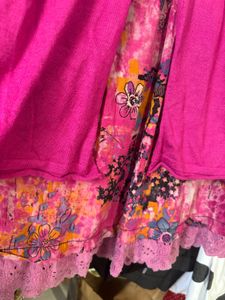 Magenta Dress &amp; Cardigan Set