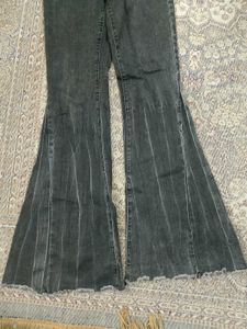 Inported Branded Charcol Grey Flared Denim.