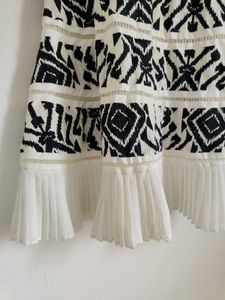 Black and White Patterned Dress