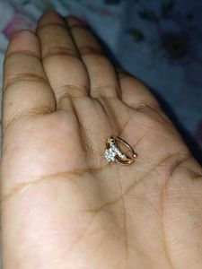 ROSE GOLD ANTI TARNISH NOSE RING- NON PIECERD
