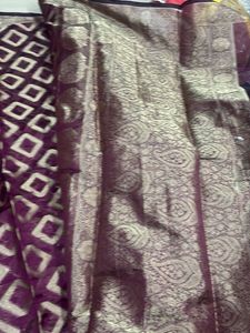 Elegant Purple Banarasi Saree