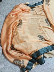 Elegant Floral Print Saree