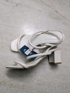 White Strappy Heel