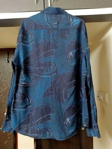 NEW RARE RABBIT Abstract Printed Casual ShirT