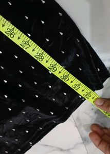 Elegant Black velvet Mini Dress