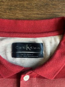 Striped CK Unisex Polo T-Shirt