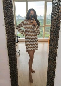 Chevron Knit Beach Dress
