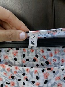 Floral Print Blouson Top