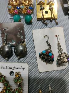 Combo Of 14 Earrings And Nosepins 🥳