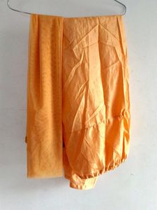 Embroidered Orange Anarkali Dress
