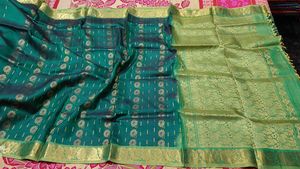 Elegant Green Kanjivaram Silk Saree