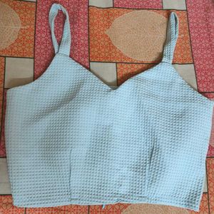 Cute Blue Crop Top