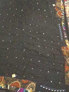 Black Sequence Work Saree
