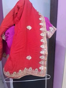 Pink Embroidered Saree  Blouse