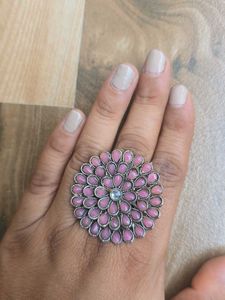 Baby Pink Adjustable Ring