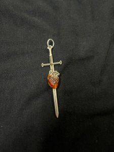 Sword Heart Silver Chain