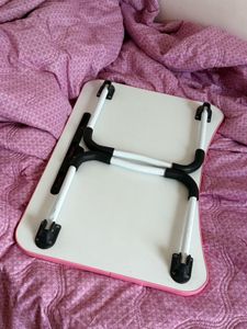 Pink Foldable Bed Desk