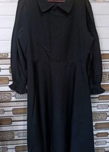 Black Peter Pan Collar Dress