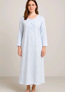 Women&#39;s Cotton Kurti– Light Blue Floral Print