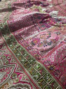 Rani Pink &amp; Green Lehenga (Set Of 3)