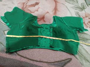 Elegant soft party Red Embroidered Saree blouse