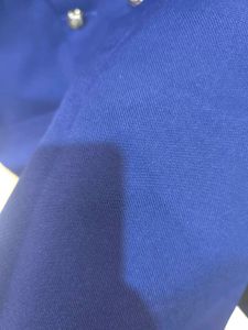 Royal blue waist coat.