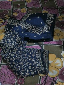 New Saree With Stitched Blouse
