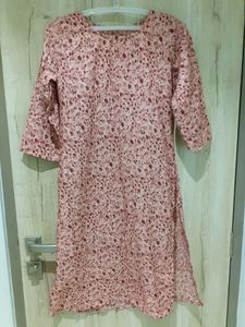 Soft, Beautiful Rayon Kurti With Boat Neck
