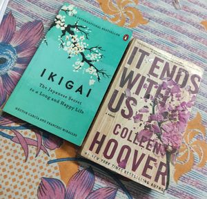 Ikigai & It End with Us Book Both In Combo😍