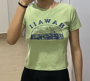 Green Crop Top