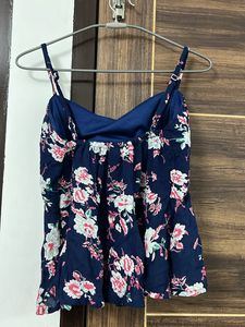 Blue Water Top White Shirt
