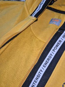 Yellow Zip-Up Hoodie