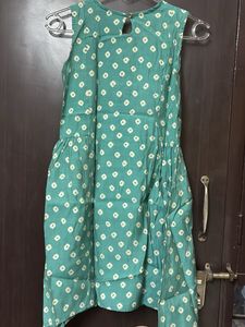 Fusion Green Festive Kurti