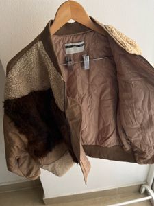 Brown Faux Fur Puffer OVERSIZED Jacket