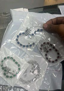 DESIGNER SLEEK PREMIUM AD NECKLACE SET @SALE