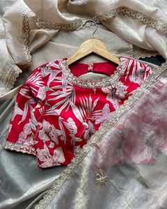 🆕️🆕️Elegant nude crush saree