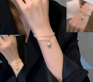 Pearl &amp; Gold Layered Bracelet