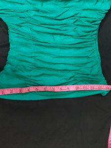 Ruched Mesh Top