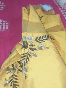 Padded Blouse Yellow Colour