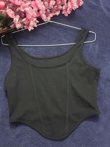 Black Corset Tank Top