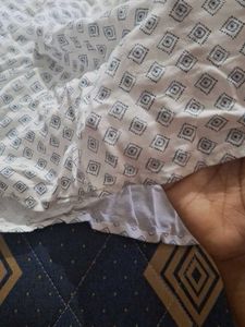 White Printed Kurta