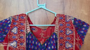 Only for buyer, partywear gown with ethnic jacket