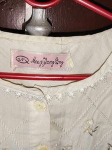 Beautiful white design night suit 😍😍☑️