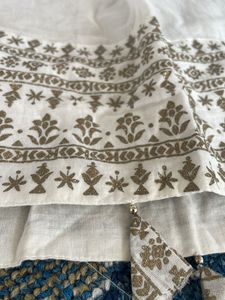 Cotton Off White Dupatta